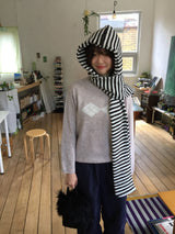 Ruben Stripe Hood Muffler (2c)