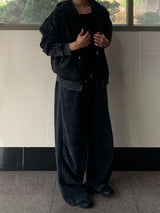 Kaye Pigment Washing Pintuck Track Pants