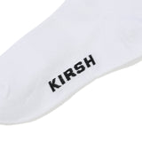 KIRSH PLAIN LOGO SOCKS 2PACK - WHITE