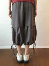 Shirring harem pants 