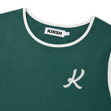 GRAPHIC RINGER T-SHIRT - GREEN   