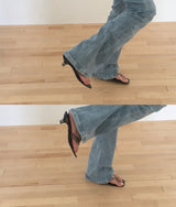 catch leo & low bootcut denim pants