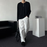 TR2511コットンカーブドワイドパンツ (3 colors)