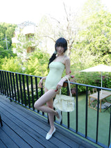 dot ribbon bag