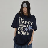 I'm HAPPY Half Sleeve T-shirt