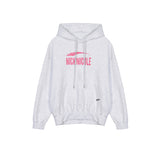 NICOLE VINTAGE CRACK LOGO HOODY_MELANGE PINK