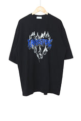 ハートレタリングオーバーサイズ半袖Tシャツ