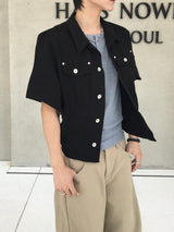 Fix Slash Wrap Denim Jacket 3C
