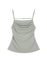 Linen Backless Top (BEIGE)