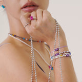 Petit Bear Pearl Bracelet_Blue