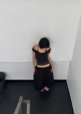 STUD BERMUDA PANTS