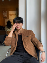 Robe biker suede jacket