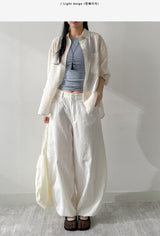 Roll-up Tencel Loose Fit Shirt