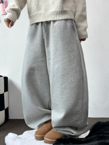 フリースピカブル ❤‍🔥M-XL❤Bベーシックワイドロングパンツユニセックス🩶2カラー