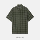 LMN ローレンセミオーバーサイズチェッカード半袖シャツ (4 colors)