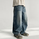 Peter Knee-Slit Detail Denim Wide Pants (3 colors)