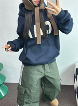 TRACK CARGO STRING PADDING PANTS ❤🖤🤎💚💙5COLOR