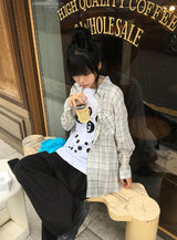 [unisex] レベア ルーズフィット リベット ドット ショート スリーブ ティー