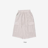 Noir wide cargo pants