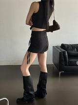 Stripe strap pants