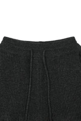 Bermuda knit wool pants [Charcoal]
