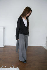 cross wrap banding skirt(2colors)