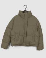 Yukan Matt Basic Oversized Fit Short Padded Jacket