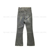 Grayish Washing Bootcut Denim Pants