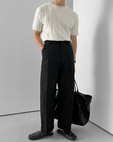 Leico Cotton One-Tuck Pants (4 Colors)