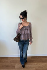 soft bootcut denim pants