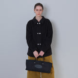 Black Corduroy Double Button Jacket