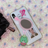 Crossed heart hairpins Jelly Hard Case