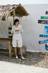 ムウィピン二ット1/2 コーラーtシャツ