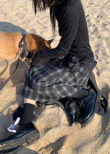 WRAP BUTTON CARDIGAN SET
