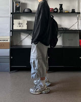 SL ツーピンタックカーゴバミューダスウェットパンツ