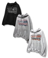 Shining Graphic Combing Hoodie_Black