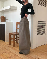 Leuji Pocket Balloon-fit Cotton Long Pants