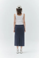 KIRSH PLAIN SLIM FIT SLEEVELESS - WHITE