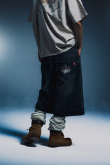 9090 × pH-1 Rhinestone Jorts