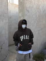 Pete Buckle embroidered fleece hoodie 4C