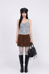 GATHERED KNOT STRAP TANK (MINT)