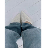 STILETTO SHIRRING MULE SLIPPER (2COLORS!)