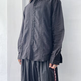 Deep Black Vertical Texture Shirt