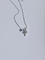 All surgical steel star mushroom necklace