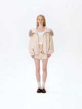 13DE MARZO Doozoo Brushed Shorts Beige
