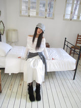 cotton side shirring cap