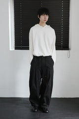 slit hoodie top