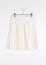 BUTTON MIDI PLEATS SKIRT