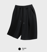 Look Ansin Pintuck Bermuda Wide Banding Shorts