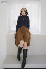 Real Button Embroidered Knit Cardigan